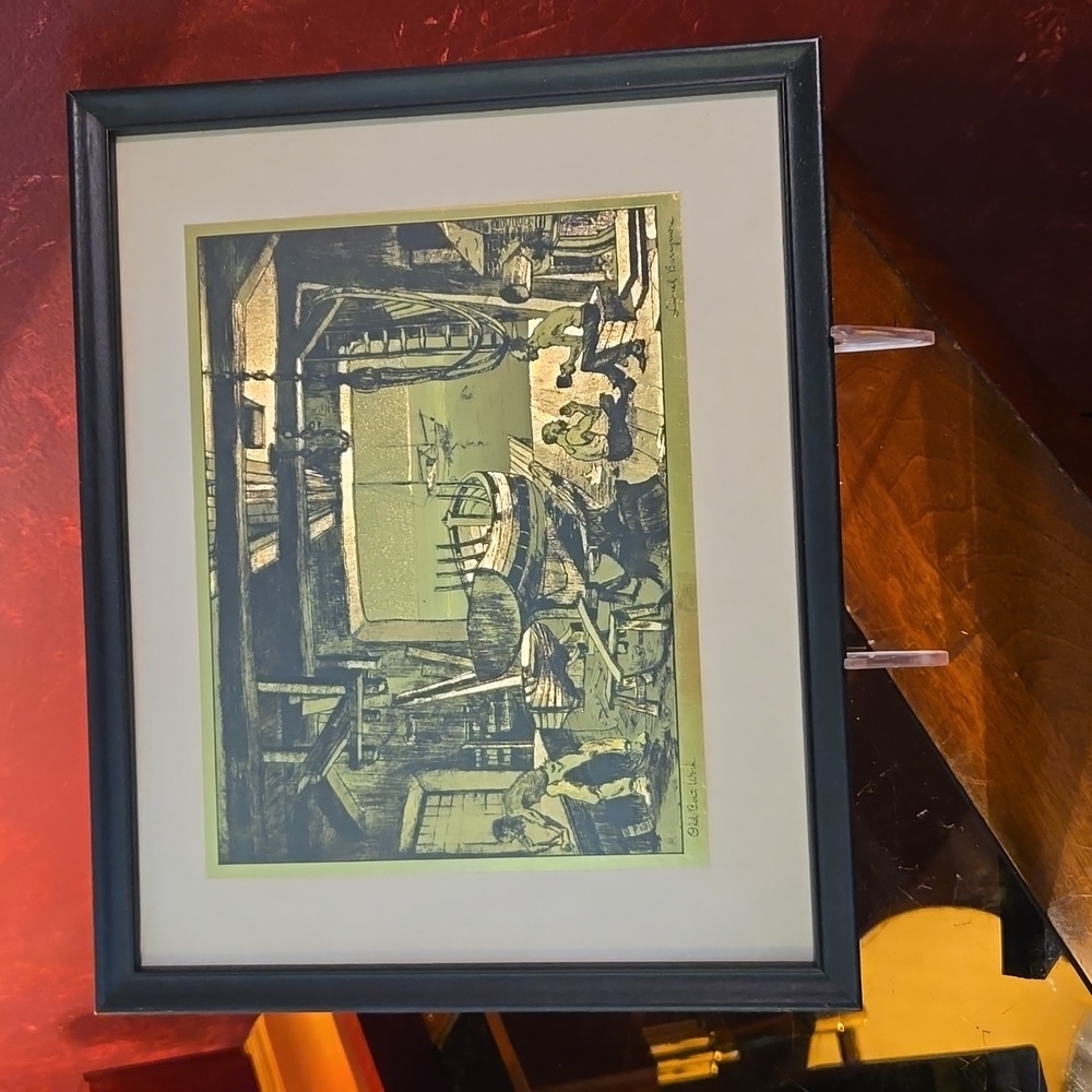 Lionel Barrymore "Old Boat Work" Foil Etching - 2 of 4